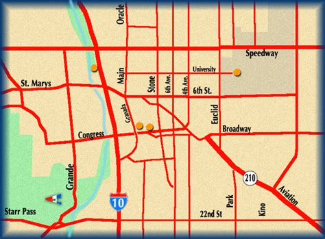 old town tucson map.